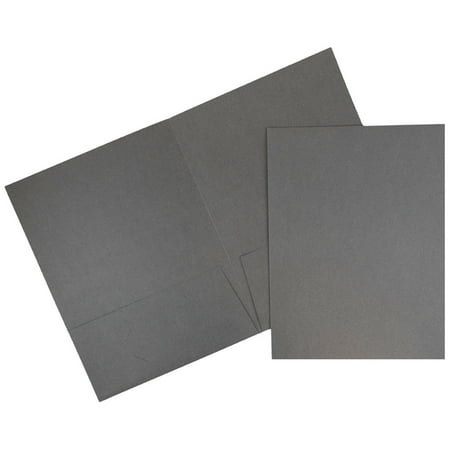 UPC: 0799418495774 | JAM Linen Two Pocket Folders  Gray  6/Pack