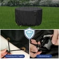 thumbnail image 5 of STARTWO Patio Round Table Cover Waterproof 90"Dia Heavy-Duty Cover for Garden Table Set Patio Bar Height Table Windproof, 5 of 7