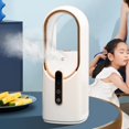 thumbnail image 1 of Bladeless 2200mAh Small Fan Touch Control  Breeze Fan 4-speed Cooling Appliances, 1 of 9