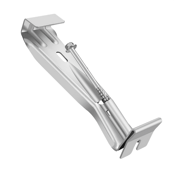 5inch 10 Pack Gutter Hangers, with Pre-Inserted Screw, Aluminum Gutter Brackets for Repairing Sagging Rain Gutters