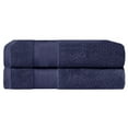 thumbnail image 2 of BNM Turkish Cotton Heavyweight Bath Sheet Set, Crown Blue, 2 of 5