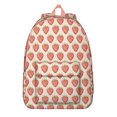 thumbnail image 1 of Sac à Dos de Voyage Imprimé Fraise Fraîche, Motif Mignon de Baies Rouges et Fleurs, Sac de Jour Léger et Décontracté pour l'École et les Voyages, 1 of 5