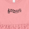thumbnail image 4 of Inktastic Music Staff Musical Girls Baby Dress, 4 of 5