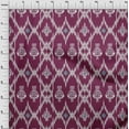 thumbnail image 3 of oneOone Silk Tabby Fabric Geometric Ikat Print Sewing Fabric BTY 42 Inch Wide, 3 of 4