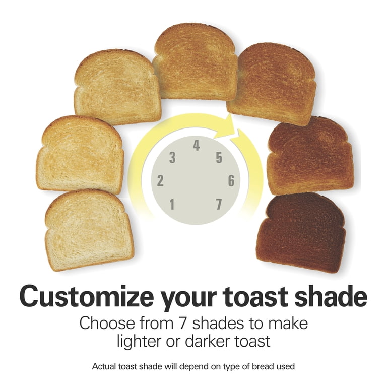 Hamilton Beach 4-Slice Toaster, Wide Slots, Bagel Function, Toast