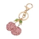 thumbnail image 5 of Llavero de cereza con forma de cereza, lindo llavero de moda para coche con llavero, gancho, lindo llavero para decoración de bolso para cumpleaños, color rosa, 5 of 5