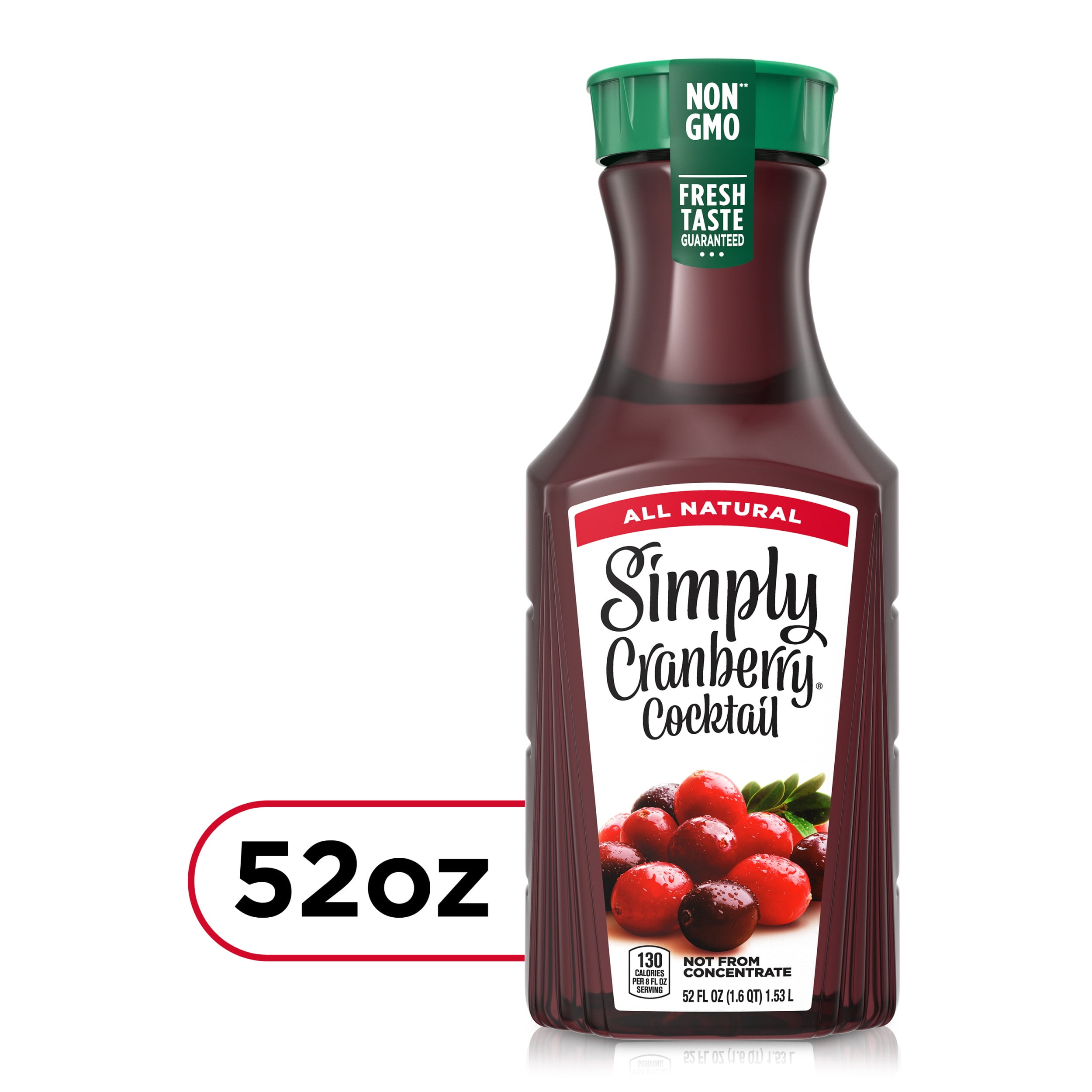 faktor Vent et øjeblik lejlighed Simply Cranberry Cocktail Fruit Juice, 52 fl oz - Walmart.com