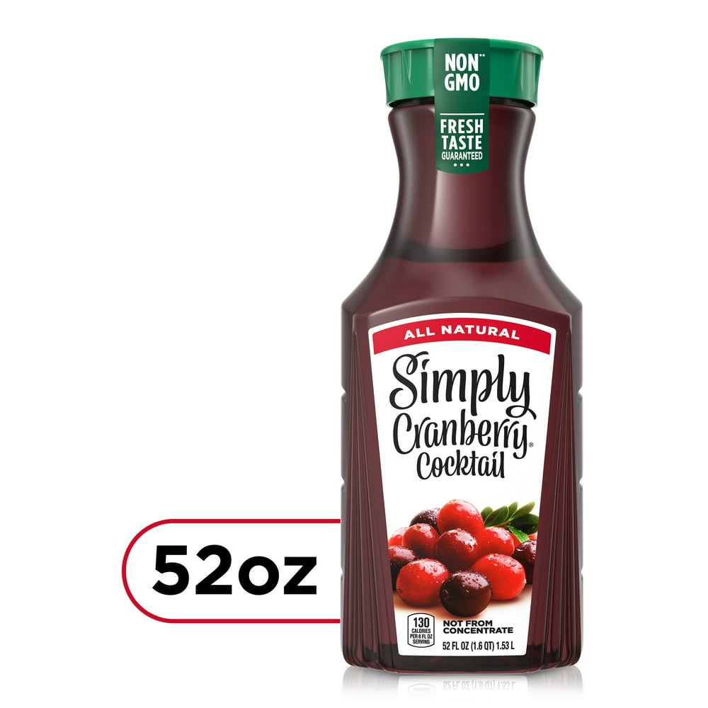 Simply Cranberry Cocktail Fruit Juice, 52 fl oz