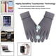 thumbnail image 3 of 2 guantes de invierno para pantalla táctil, guantes de punto, puños elásticos, guantes cálidos de invierno, 3 of 5