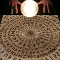 thumbnail image 4 of EXCIXING Divinations Card Table Cloth Tapestry Rune Pattern Tarot Card Tablecloth, 4 of 9