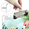 thumbnail image 4 of ALAZA Plastic Clipboard A4 Letter Size Decorative Clipboards for Students Women Men 9" x 12.5" Cat on Flamingo Boats, 4 of 6