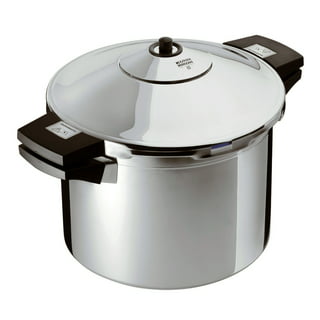 Kuhn Rikon Duromatic Stainless-Steel Saucepan Pressure Cooker - 7.4-Qt,  Silver