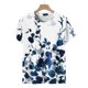 thumbnail image 4 of ICHUANYI Clearance Women Fashion Summer Casual Print Round Neck Loose Short Sleeve T-shirt Top Blouse Pullover(White, S) ICHUANYI WER2023080901491, 4 of 6