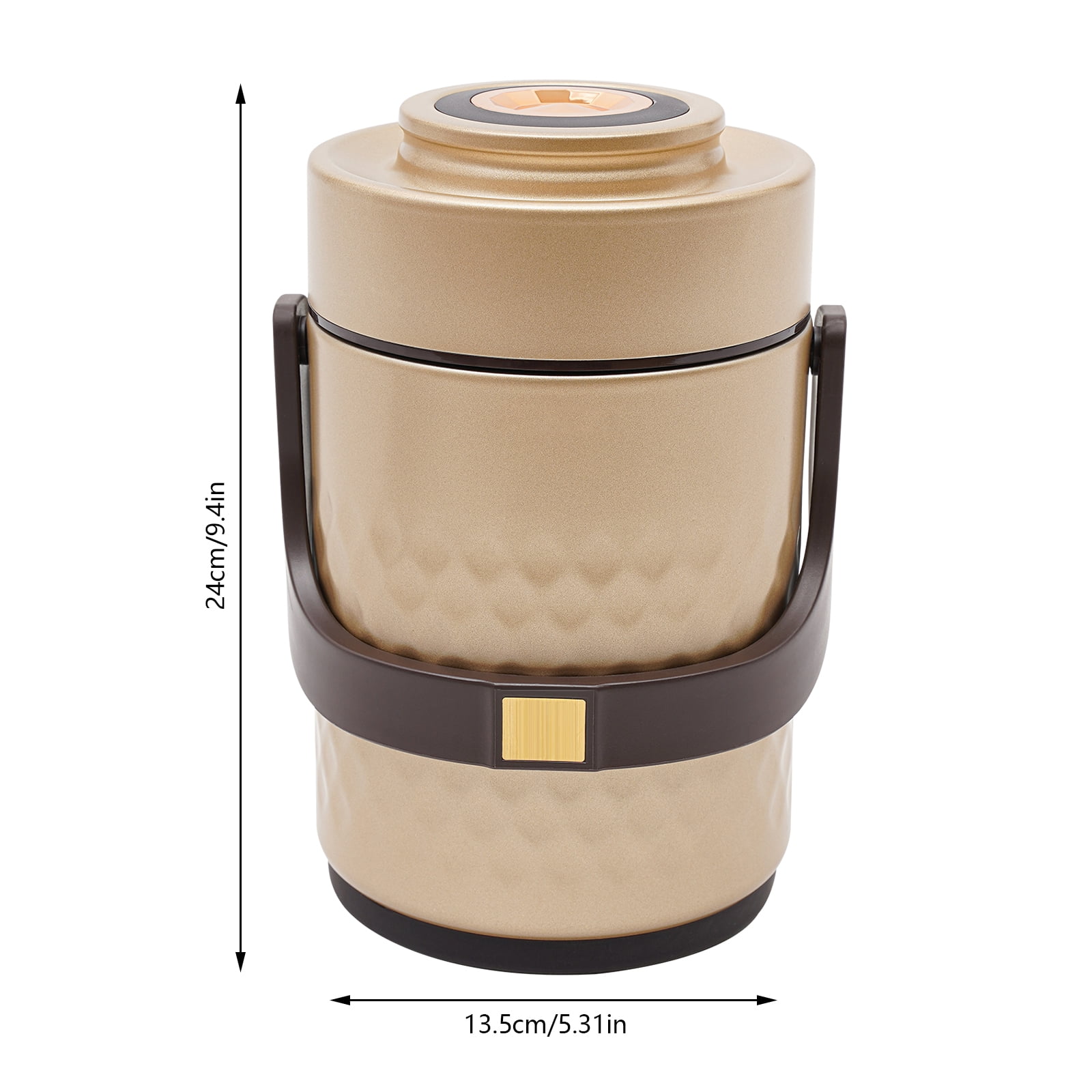 Stainless Steel Lunch Box, 2L Capacity with Auto Pressure Valve, 6-Hour Heat Retention, For School and Outdoor Use