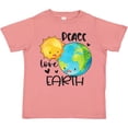 thumbnail image 3 of Inktastic Earth Day Peace Love Earth Boys or Girls Toddler T-Shirt, 3 of 5