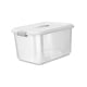 thumbnail image 2 of Caja organizadora de joyas con asa de transporte multifuncional, caja contenedora para artículos diversos Blanco, 2 of 9