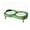 Green, variant on HOARBOEG Elevated Double Pet Bowl with Stainless Steel Bowls and Wood Stand, Raised Dog and Cat Feeder with Anti-Slip Base, Pink, 12.8 x 6.7 x 3.9 In