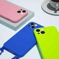 thumbnail image 3 of HAHDAXIA Étui Bandoulière Compatible avec iPhone\u2002TP Max, Protection d'Objectif en Silicone Souple Antichoc avec Bandoulière Réglable et Sangle de Cou Amovible (Vert, iPhone, 3 of 7
