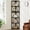 Black, variant on Finmind 67 Inch 6-Tier Rustic Corner Shelf, Freestanding Bookshelf Storage Rack for Living Room, Small Spaces, Brown & Black