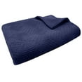 thumbnail image 1 of Tracy Porter- Jacquard Woven Cotton Blanket - 350GSM - Blue Print - Full/Queen, 1 of 3