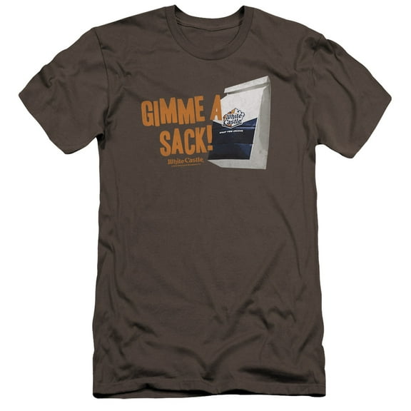 White Castle - Gimmie A Sack - Premium Slim Fit Short Sleeve Shirt - X-Large