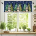 thumbnail image 2 of Merry Christmas Valances for Windows, 54 x 18in, Cute Xmas Tree Winter Snowflake Rod Pocket Kitchen Valance Curtain Light Filtering Window Treatments for Living Room Bedroom, 1 Panel, 2 of 7