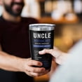 thumbnail image 5 of Uncle Gifts Coffee Tumbler 20OZ - Best Uncle Gifts From Niece Nephew - Unique Gift Ideas For Uncle - Uncle Birthday, Christmas, Thanksgiving Gifts Travel Mug 1PC, 5 of 6