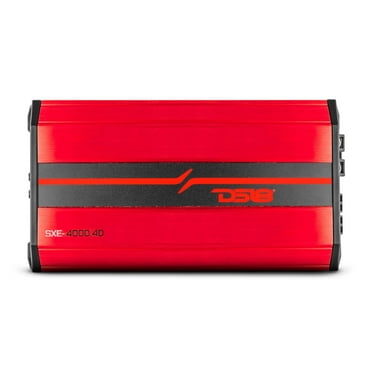 DS18 Car Audio Full Range 4 Channel 4000W Amplifier Class D Red SXE-4000.4D