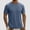 #208-Blue, variant on Mens Workout Shirts Dry Fit Sun Protection Athletic Short Sleeve Shirt UPF 50+ Gym Running Swim Rash Guard Top
