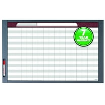 Quartet InView Custom Whiteboard, 37.5" x 23", Total Erase, Graphite Frame