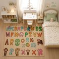 thumbnail image 3 of Rdsfhsp Animal Alphabet Velvet Area Rug, Colorful ABC Letters and Cute Animal Pattern Soft Carpet for Kids Room Nursery Classroom Playroom Decor, 3 of 5