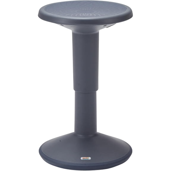 Adjustable Height Active Learning Wobble Stool, Flexible Seating, Grey