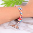 thumbnail image 4 of 2 piezas pulseras de cola de ballena hombres mujeres encanto náutico supervivencia cuerda cadena paracord pulsera hombre abrigo metal gancho pulseras (cola de ballena 01 + 02), 4 of 5