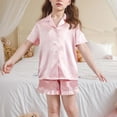 thumbnail image 3 of Ensemble pour Enfants Manches Courtes Col Rond Haut Shorts Taille Moyenne Décontracté, 3 of 6