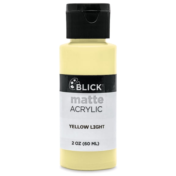 Blick Matte Acrylic - Yellow Light, 2 oz bottle