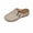 White, variant on THDHVS Flat Sandals for Women,Brown Sandals Women,Fashion Casual Hollow Solid Color Buckle Strap Decoration Closed Toe Sandals Thick Bottom Half Slippers Wedge Heels Coffee 6