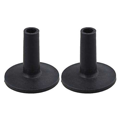Yibuy Black Drum Set Replacement Parts 15mm Thick Felt Washers Plastic Long Flanged Cymbal Sleeves Pack of 10