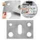 thumbnail image 5 of Protectores de cocina a gas, revestimiento protector, fácil de limpiar, cortable, revestimientos para quemadores de gas plata 02 mm, 5 of 9