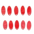 thumbnail image 2 of 10 piezas de pendientes de ovaladas de acrílico de acetato brillante para joyería hecha a mano DIY rojo Hugo Pendiente DIY que hace el colgante, 2 of 9