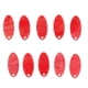 thumbnail image 2 of 10 piezas de acrílico ovalado colgante DIY pendiente accesorios de joyería rojo, 2 of 9