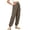 Khaki, variant on Big Girls School Uniform Pants Ice Silk Wide Leg Solid Color Jogger Pants Stretch Soft Lightweight Pants Pink Size 1-2Years