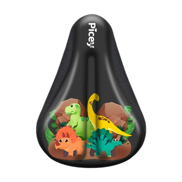 Lipstore Kids Bike Seat Cushion Cover Silicone Child Cycling Soft Cycling Accessories dinosaur