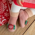 thumbnail image 4 of Aoochasliy Christmas Fuzzy Socks Casual Xmas Winter Plush Toddler Shoes Baby Socks Shoes Indoor Shoes Do Not Drop 0-3 Years, 4 of 6