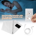 thumbnail image 4 of Debonair Grounding Sheets,90% Organic Cotton + 10% Pure Silver Fiber, Grounding Bed Sheets with Grounding Cord for Healthy Sleep Therapy for Adults,White, 4 of 8