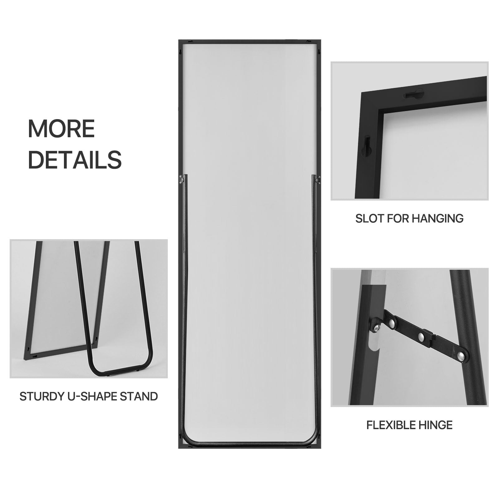 MAYEERTY 51x31 Wall Mounted Vanity Mirror Modern Bathroom Vanity Mirror for Bedroom