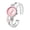 Pink, variant on Sweet Pink Heart Bangle Watch for Daily Elegance