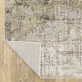 thumbnail image 4 of HomeRoots Ivory Grey Tan Brown And Beige Abstract Power Loom Stain Resistant Runner Rug, 4 of 10