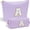 Purple, variant on Easter Basket Stuffers for Women | Initial Makeup Bag | Pink Cosmetic Bag Travel Bags | 11 12 13 14 15 16 Years Old Gift Teacher Gift Trendy Stuff