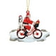thumbnail image 2 of Santa Claus Christmas Pendant Acrylic Puppy Doll Bicycle Christmas Tree Hanging Suit, 2 of 6