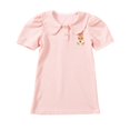 thumbnail image 1 of Felwors Robe à Manches Courtes Imprimé Broderie Lapin pour Fille, Robe d'Été Décontractée 1 à 6 Ans, 1 of 6